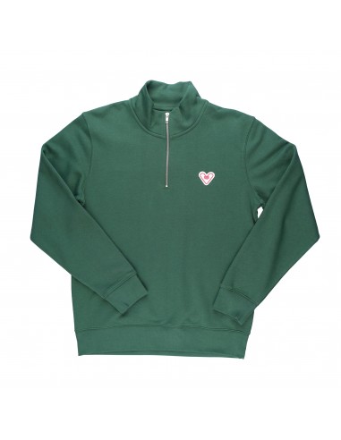 SWEATSHIRT PATCH 1/4 ZIP - Bottle Green online