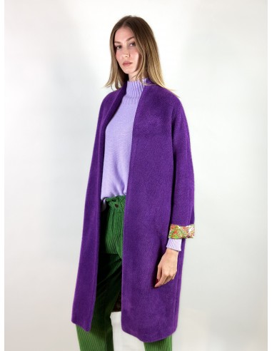 Manteau Sarah Miel Violet Dans la société mordern