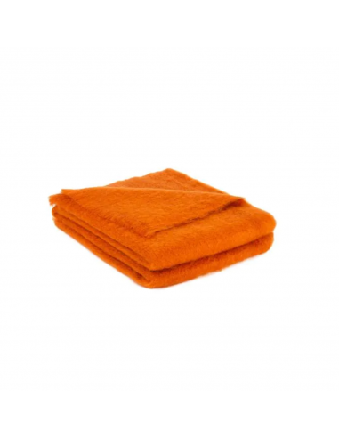 Plaid - Mohair Uni Paprika livraison gratuite