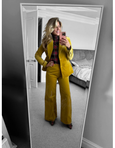 Pantalon AGATHE - Velours Jaune l'achat 