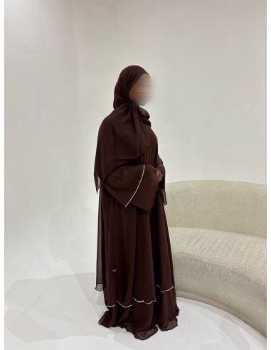 ABAYA MARYAM CHOCOLAT destockage