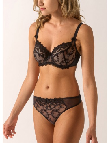 Louise - Soutien-gorge corbeille Ombre - Empreinte la colonne vertébrale