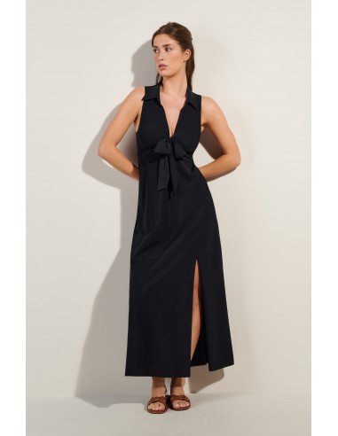 Rova - Robe longue noire à dos ouvert - Pain de Sucre Véritable concentré