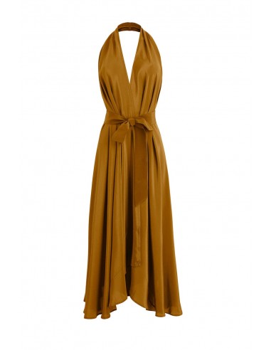 ROBE TAMARA SOIE - DARK AMBER Pour