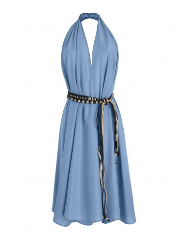 ROBE PARÉO MALIN MI-LONG ALINE - FOREVER BLUE de pas cher