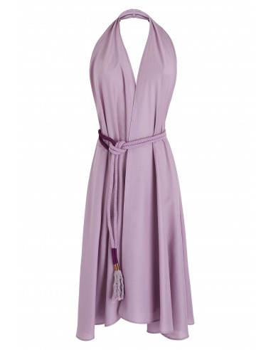 ROBE PARÉO MALIN MI-LONG ALINE - MAUVE MIST À commander