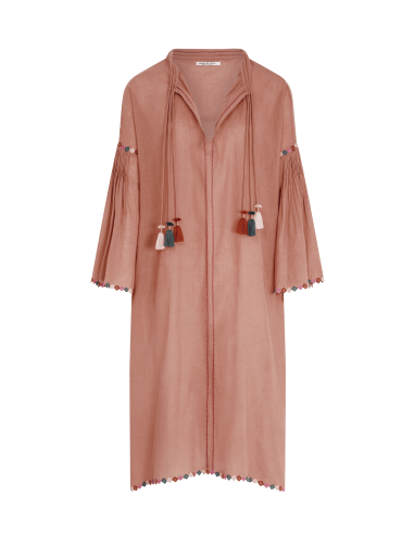 ROBE RIKA BRODEE - BLUSH COMBO français