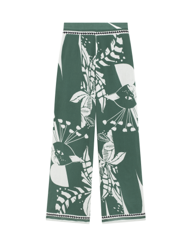 PANTALON ERIKA IMPRIME PALLADIO - ASPEN GREEN livraison et retour toujours gratuits