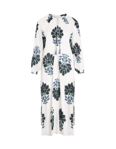 ROBE GREGORIA IMPRIME INDIAN FLOWERS - BLUE Le MVP de beaucoup