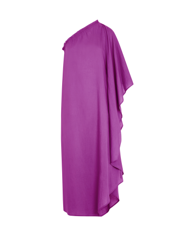 ROBE LOUNA - VIOLET brillant des détails fins