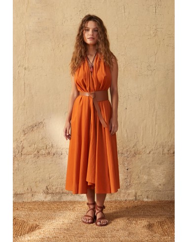 ROBE PARÉO MALIN MI-LONG ALINE - APRICOT vente chaude votre 